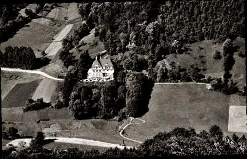 Ak Bindersbach Annweiler am Trifels, Kurhaus Trifels, Fliegeraufnahme