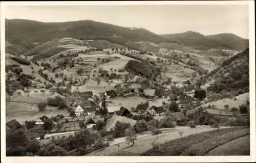 Ak Riersbach Oberharmersbach im Schwarzwald Baden, Ortspanorama