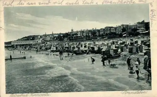 Ak Ostseebad Zinnowitz auf Usedom, Strandleben