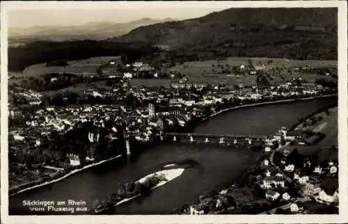 Ak Bad Säckingen am Hochrhein, Luftaufnahme