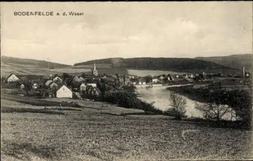 Ak Bodenfelde an der Weser, Ortspanorama