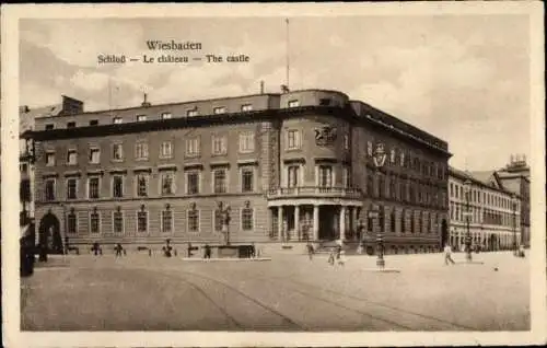 Ak Wiesbaden in Hessen, Schloss
