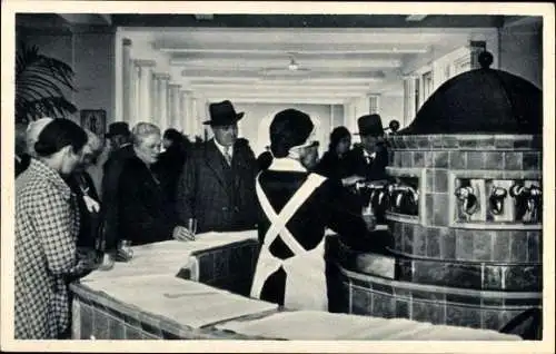 Ak Bad Salzuflen in Lippe, Trinkbrunnenausschank in der Wandelhalle