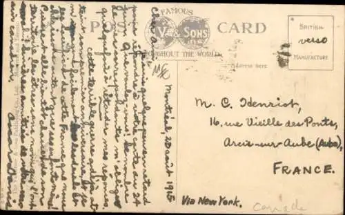 Ak Montreal Quebec Kanada, Hafen vom Zollhaus