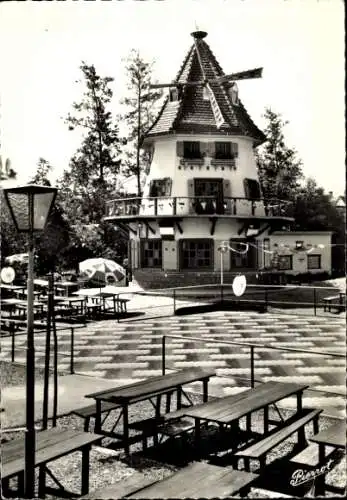 Ak Eschentzwiller Elsass Haut Rhin, Guinguette du Vieux Moulin