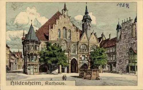 Ak Hildesheim in Niedersachsen, Rathaus