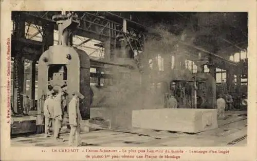 Ak Le Creusot Saône et Loire, Usines Schneider