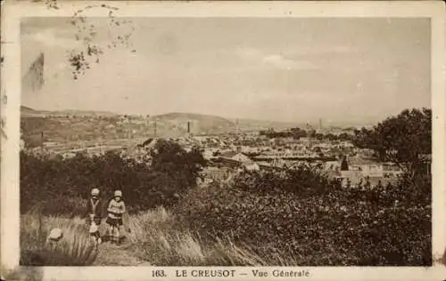 Ak Le Creusot Saône et Loire, Gesamtansicht