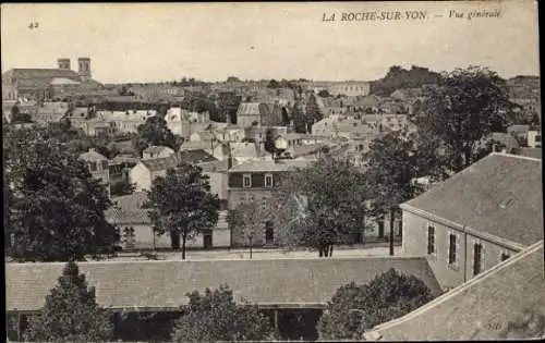 Ak La Roche sur Yon Vendee, Vue Generale