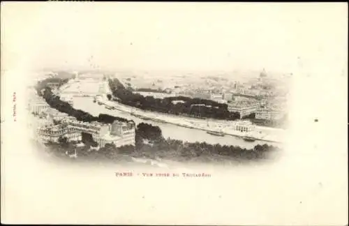 Ak Paris XVI Trocadéro, Panorama