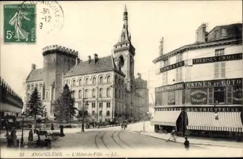 Ak Angoulême Charente, Hotel de Ville