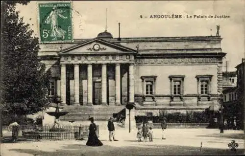 Ak Angoulême Charente, Palais de Justice