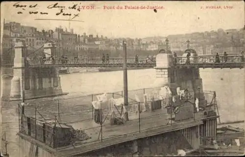 Ak Lyon Rhône, Pont du Palais de Justice