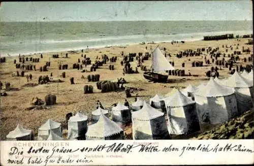 Ak Scheveningen Den Haag Südholland, Strand