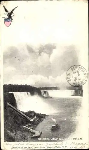 Ak Niagara Falls New York USA, General View