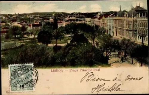 Ak Lisboa Lissabon Portugal, Praca Principe Real