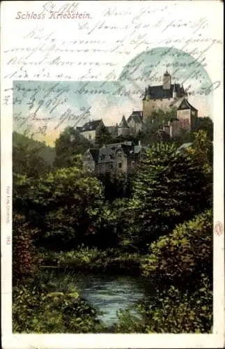 Ak Kriebstein in Sachsen, Burg Kriebstein