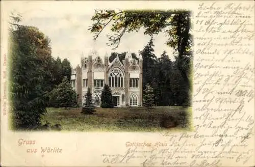 Ak Oranienbaum Wörlitz in Anhalt, Gothisches Haus