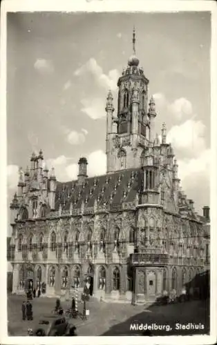 Ak Middelburg Zeeland Niederlande, Rathaus