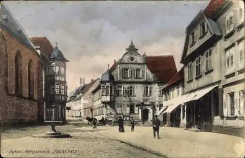 Ak Bad Bergzabern an der Weinstraße Pfalz, Marktplatz