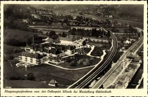 Ak Schlierbach Heidelberg, Orthopädische Klinik, Fliegeraufnahme