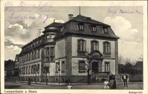 Ak Lampertheim am Rhein Hessen, Amtsgericht