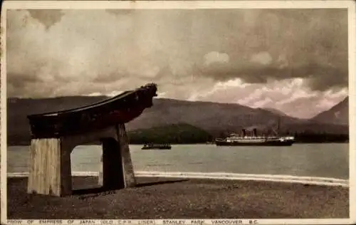 Ak Vancouver British Columbia Kanada, Bug der Kaiserin von Japan, Stanley Park