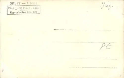 Ak Split Kroatien, Hafenblick