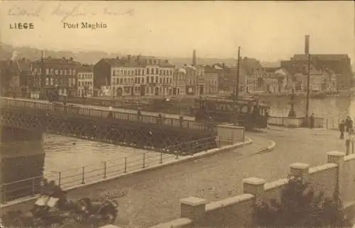 Ak Liège Lüttich Wallonien, Maghin Brücke