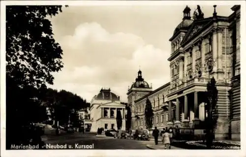 Ak Mariánské Lázně Marienbad Region Karlsbad, Neubad und Kursaal