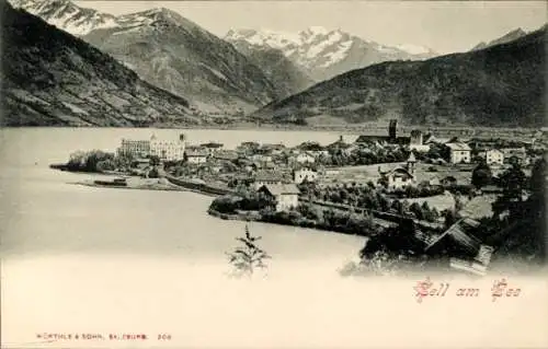 Ak Zell am See in Salzburg, A. D. Tauern, Panorama