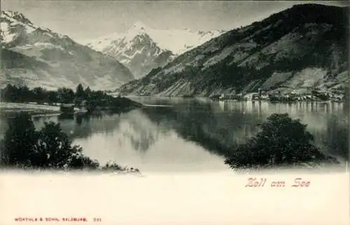 Ak Zell am See in Salzburg, Panorama