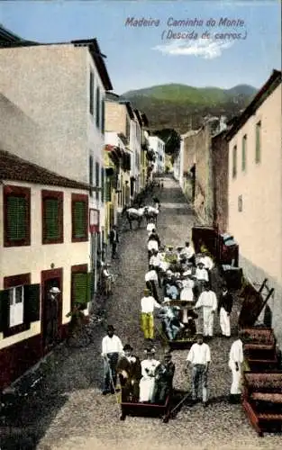 Ak Funchal Insel Madeira Portugal, Caminho do Monte