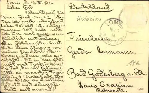 Ak Douala Duala Kamerun, Hinterland, Haus