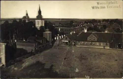 Foto Ak Võru Werro Estland, Gesamtansicht