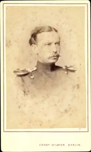 CDV 1874, Freiherr von Stosch, Second Lieutenant Schlesisches Ulanen Regiment 2