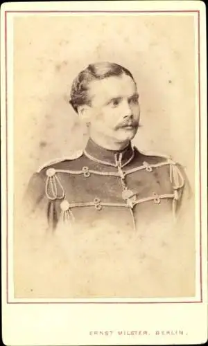 CDV 1874, von Vultêe, Second Lieutenant 2. Hessisches Husaren Regiment 14