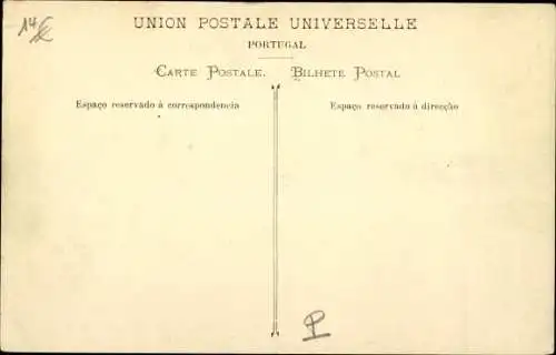 Ak Chaves Portugal, überflutete Straßen, Häuser