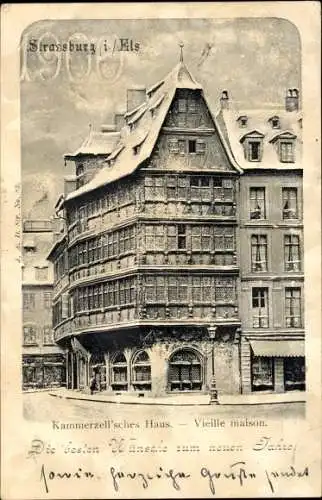 Ak Strasbourg Straßburg Elsass Bas Rhin, Kammerzell'sches Haus