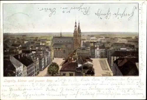 Ak Legnica Liegnitz Schlesien, Kleiner und großer Ring