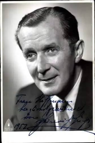 Ak Schauspieler Heinrich Geiger,  Portrait, Autogramm