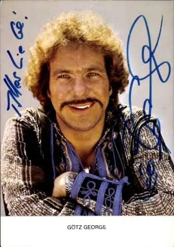 Ak Schauspieler Götz George, Portrait, Autogramm