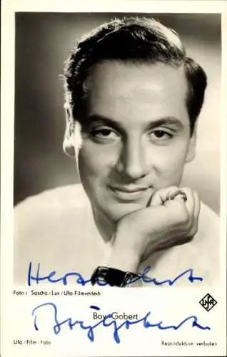 Ak Schauspieler Boy Gobert, Portrait, Autogramm