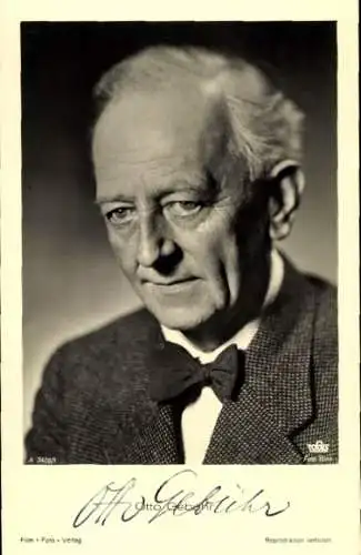 Ak Schauspieler Otto Gebühr, Portrait, Autogramm