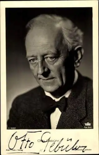 Ak Schauspieler Otto Gebühr, Portrait, Autogramm