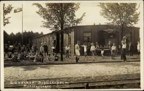 Foto Ak Munster im Heidekreis, Truppenübungsplatz Munsterlager, Lübecker Schülerheim