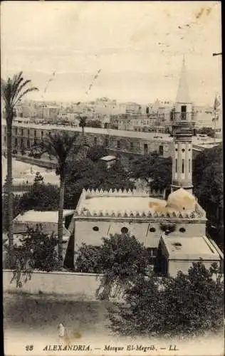 Ak Alexandria Ägypten, Moschee El Megrib