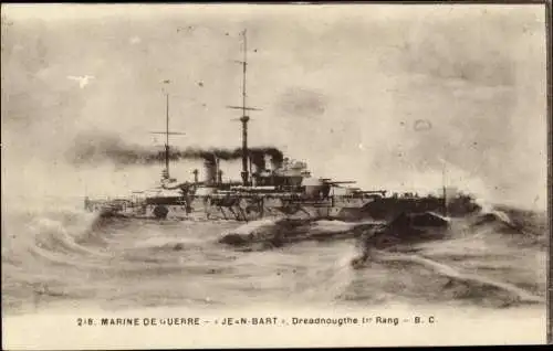 Ak Französisches Kriegsschiff Jean-Bart