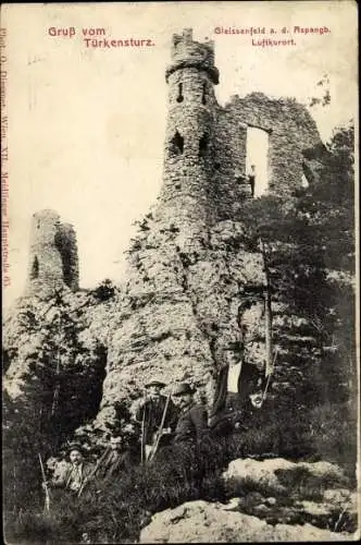 Ak Gleißenfeld Niederösterreich, Türkensturz, Ruine