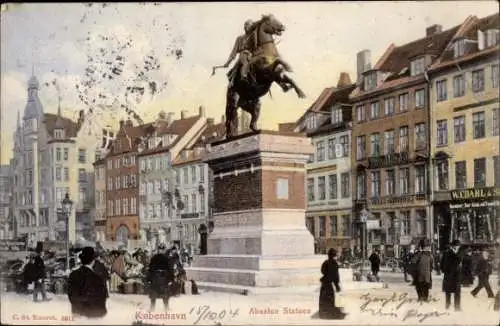 Ak Copenhagen Kopenhagen Dänemark, Absalon Statuen